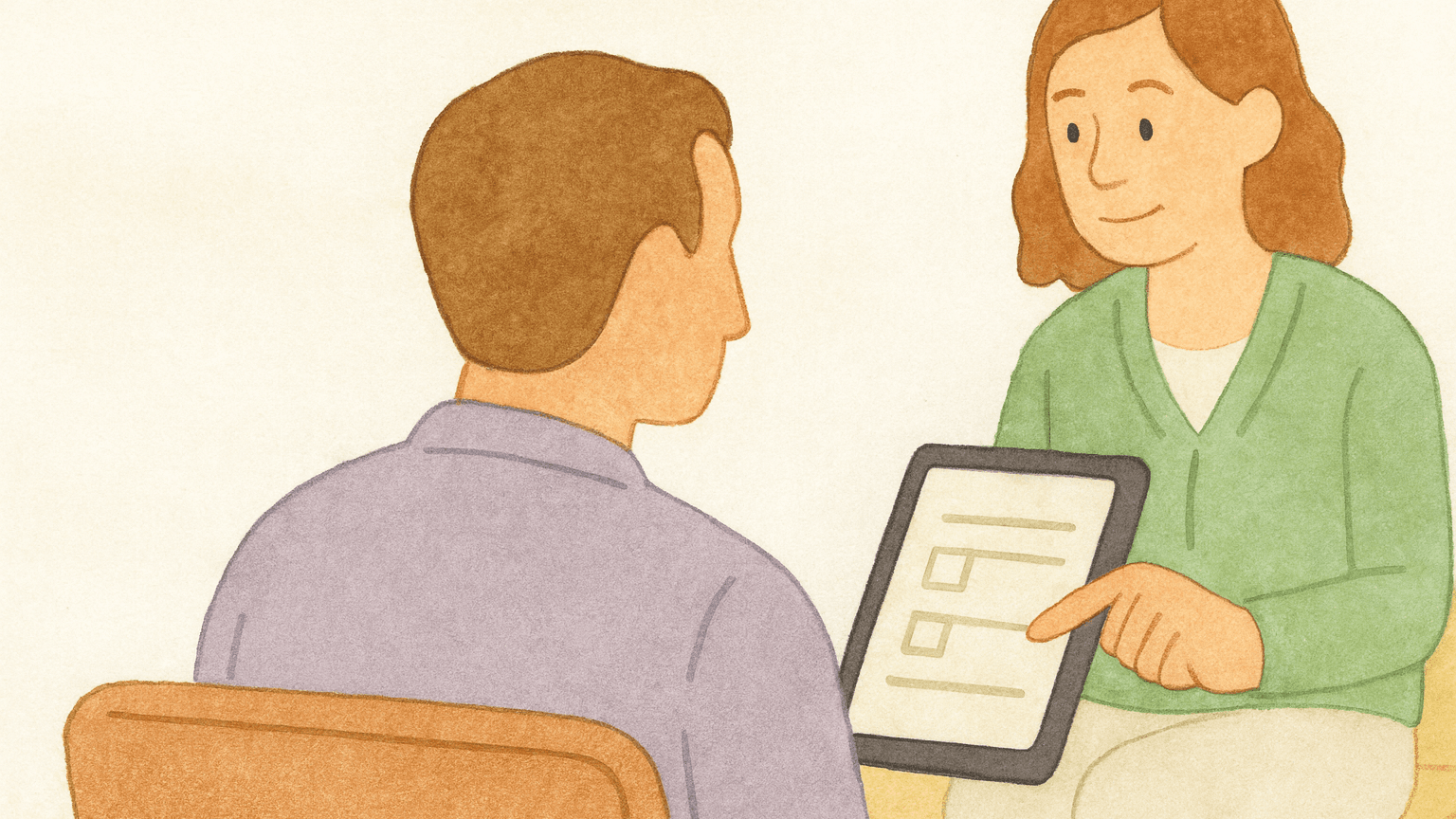 Exemple. Un court formulaire de triage avec des champs requis clairs et des questions optionnelles que vous pouvez activer si nécessaire.